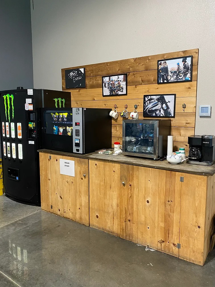 Enjoy complimentary gourmet coffee, relax in one of our 3 customer lounges or schedule a test ride while you wait.