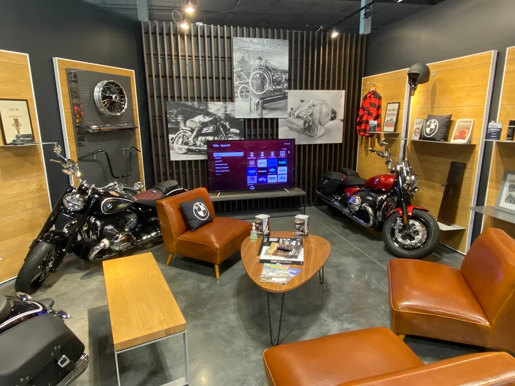 Enjoy complimentary gourmet coffee, relax in one of our 3 customer lounges or schedule a test ride while you wait.